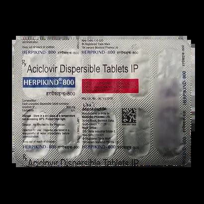 HERPIKIND 800MG TABLET 10'S Price, Uses, Side Effects & Substitutes ...