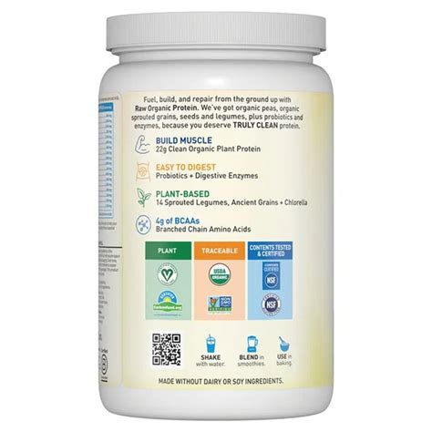 Garden of Life Raw Organic Protein Powder: Nutrición Pura y Orgánica ...