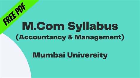 Image result for M.Com Syllabus