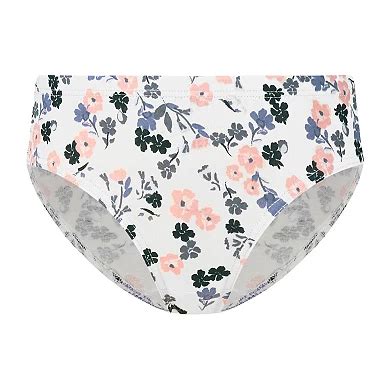 Girls Hanes® 8 Pack Ultimate Pure Comfort Organic Cotton Hipsters Underwear