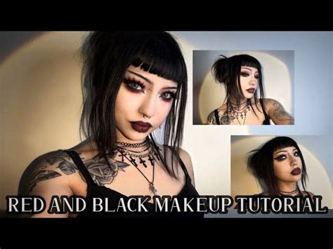 Image result for Red and Black Makeup Tutorial