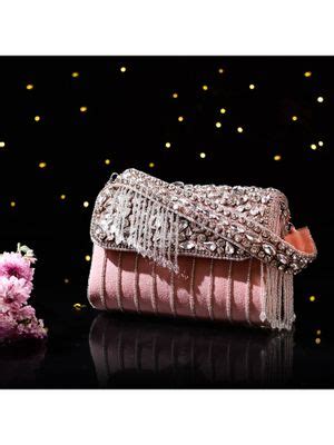 Buy sugarcrush Crystal Beaded Pearl Tassel Luxury Flap Bag With ...