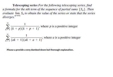 Image result for Partial Sum Telescoping Series Formula