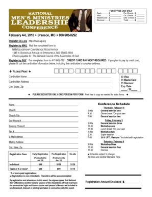 Fillable Online agchurches Reg Form.doc. Multi Offering Bank Draft ...