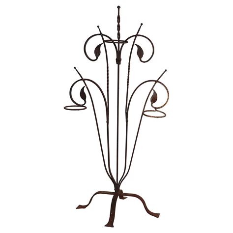 Antique Wrought Iron Plant Stand at 1stDibs