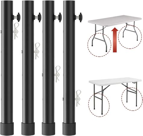 Amazon.com: Herbert-fty 8-Pack Folding Table risers for Folding Tables ...