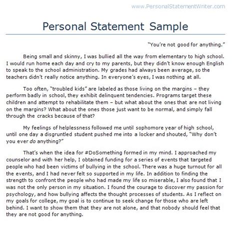 Image result for Write Personal Statement