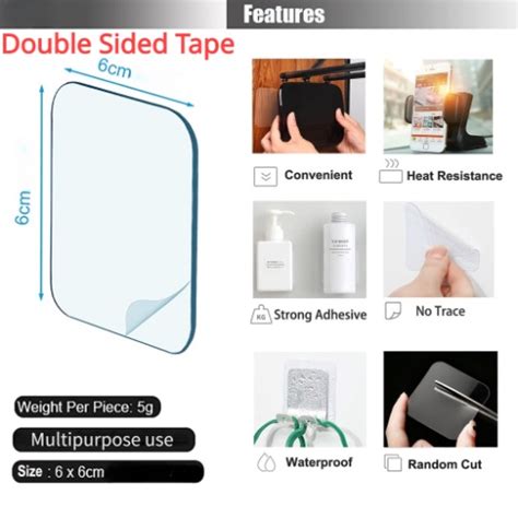 Multifunctional Transparent Seamless Double-sided Adhesive Sticker Tape ...