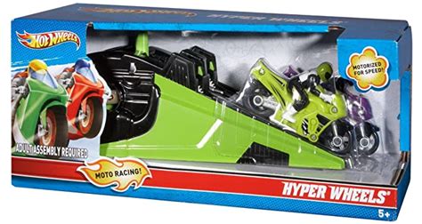 Mattel Hot Wheels Hyper Wheels Moto Racing - Green Motorcycle for Boys ...