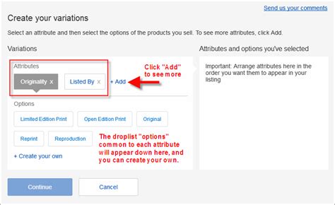 Image result for eBay Variations Tutorial