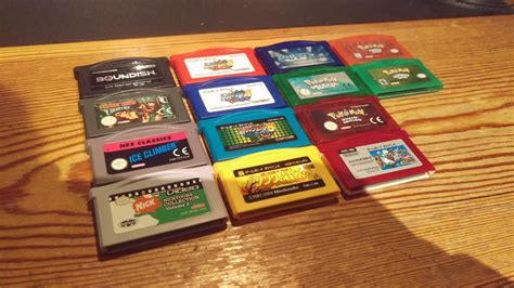 Picture of all standard GBA Cartridge Colours : r/Gameboy