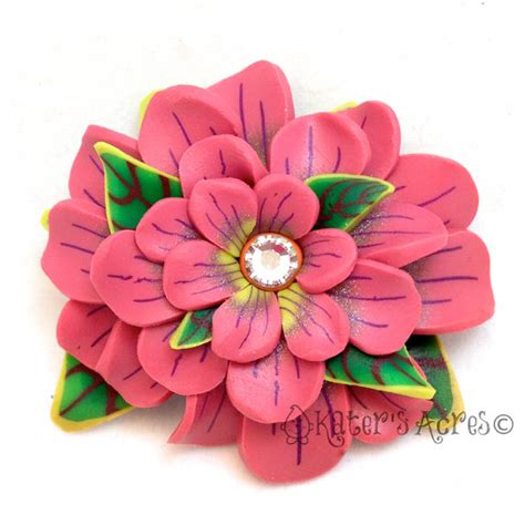 Image result for 3D Polymer Clay Flower Tutorials