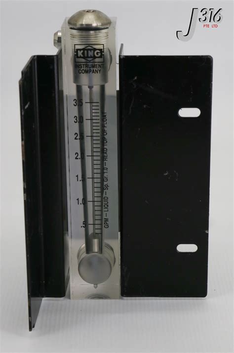 20488 APPLIED MATERIALS BRACKET W/ KING GPM-LIQUID-SP.GR.1.0 FLOW METER ...