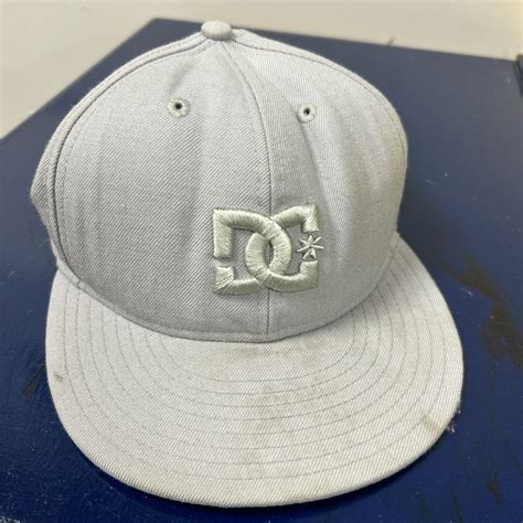 DC hat all grey pretty cool perfect hat to wear with... - Depop