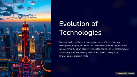 Evolution-of-Technologies - Evolution of Technologies Technological ...