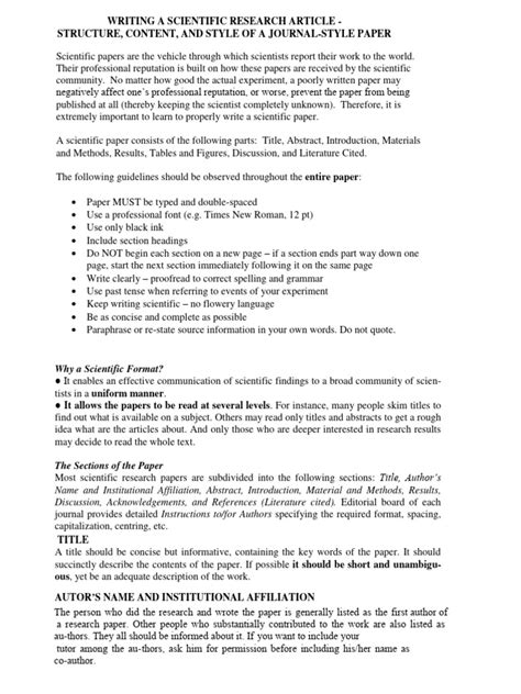 Image result for How to Write a Natural Science Research Paper