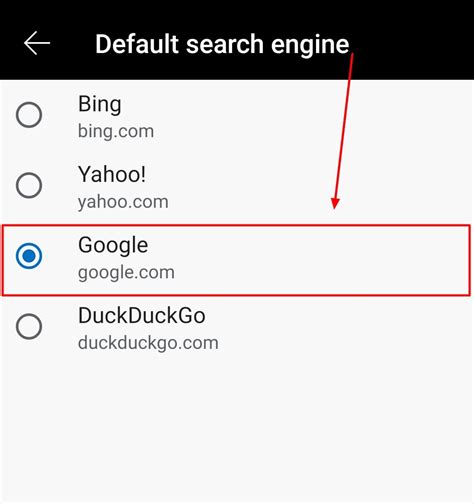 Image result for Android Change Search Engine