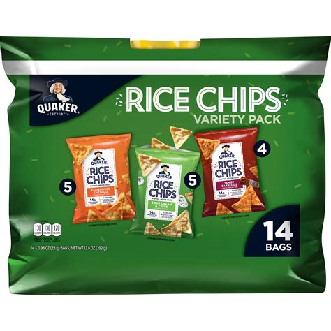 Quaker, Rice Chips, Variety Pack - SmartLabel™