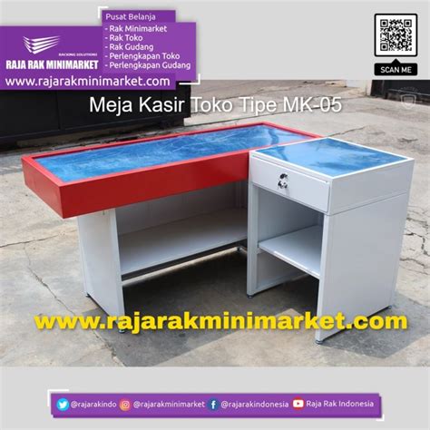 MEJA KASIR TOKO MINIMARKET SWALAYAN BAHAN BESI TIPE MK-05 SK-150