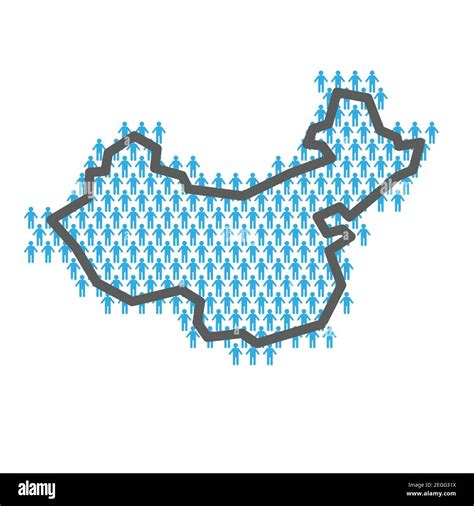Population map of china hi-res stock photography and images - Alamy