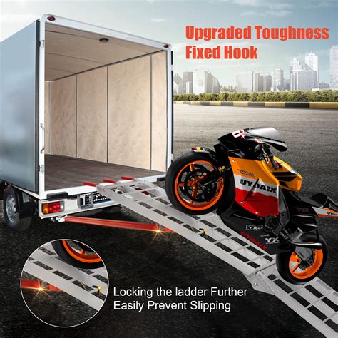 2 PC 7.5’ Folding Pickup Truck Aluminum Ramps, 1500 LBS Powersports ...