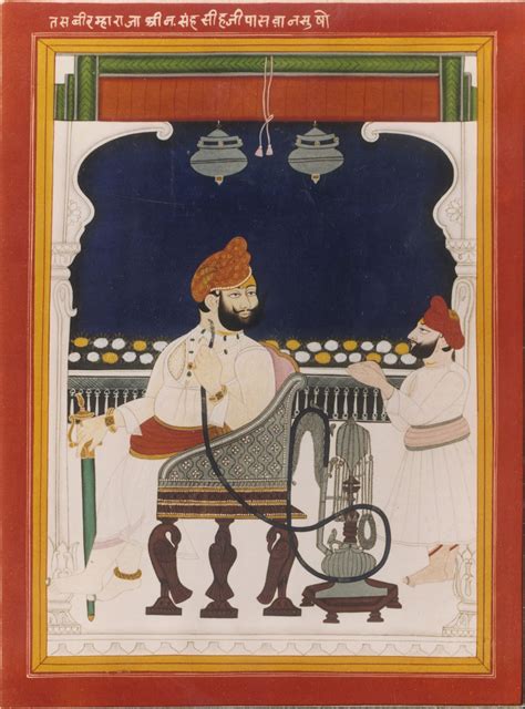 Maharaj Narsing Singh Bambulia - 1885 A.D. - Old Indian Arts