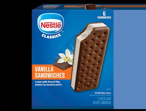 Nestle Ice Cream Sandwich Nestle Vanilla Sandwiches | Home Tester