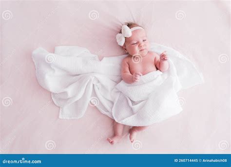 Newborn portrait stock image. Image of portrait, female - 260714445
