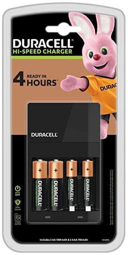 DURACELL Hi-speed Value charger - Includes 2 A A - 1300mAh & 2 A A A ...