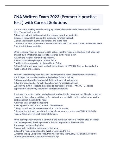 Prometric CNA Written Test 的图像结果