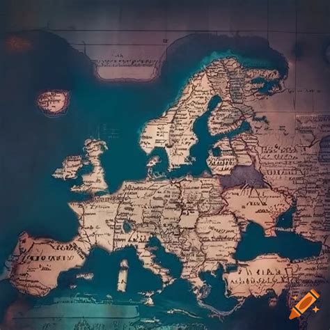 Europe World Map with Landmarks 的图像结果