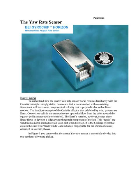 Image result for How Yaw Rate Sensor Works