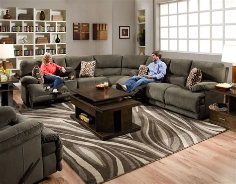 Riley POWER Reclining Sectional by Catnapper | Sectional living room ...