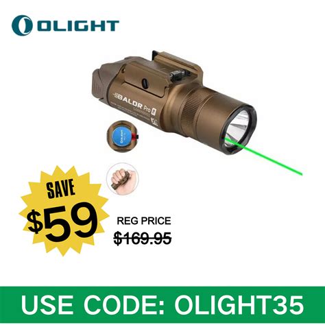 Olight Baldr Pro R Desert Tan - Tactical GL Beam Weapon Light
