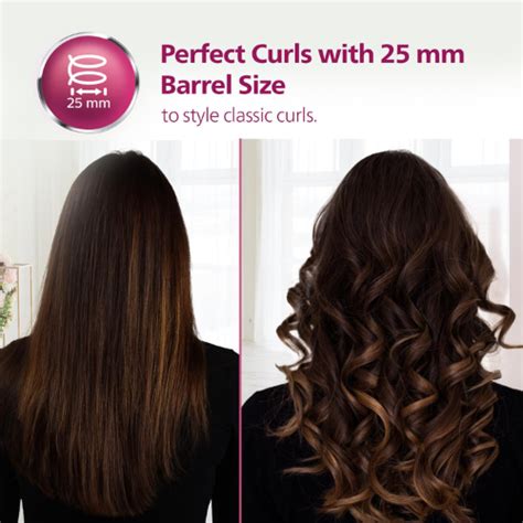 Buy Philips BHB864/00 New Hair Curler with 25mm Barrel Tourmaline ...