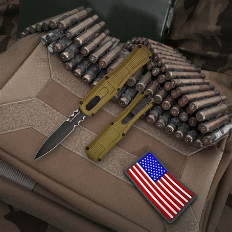 Benchmade Claymore OTF Ranger Green - 3.89in Smoke Gray Dagger ...