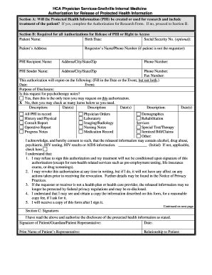 Fillable Online Snellville Internal Medicine Authorization for Release ...