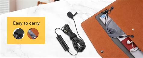 MAONO AU-100 Collar Auxiliary Mic for YouTube, Mobile Phone, Camera ...