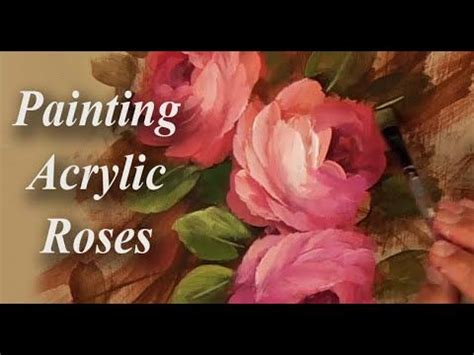 (22415) Painting Acrylic Roses - Learning the Basics - YouTube ...
