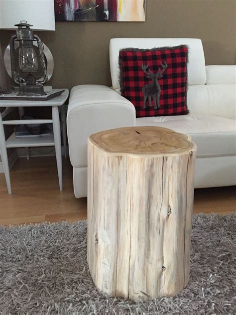 Tree Stump Coffee Table White at Bobbie Buckler blog