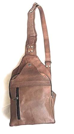 Buy Anshika International Men's Leather Chest Shoulder Cross Body Sling ...