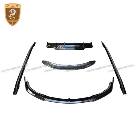 PP material with carbon fiber pattern Front bumper lip,rear diffuser ...