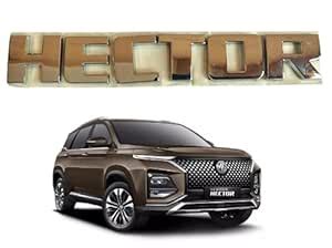 SF Smartfix 3D Bonnet Letters for MG Hector | Chrome Car Emblem, Silver ...