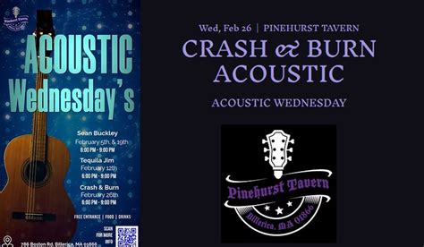 Acoustic Wednesday - Crash & Burn "Unplugged" at Pinehurst Tavern ...