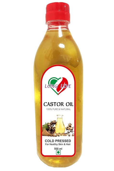Long Live Castor Oil Wood Pressed - 500Ml | Pure Cold-Pressed Arandi ...