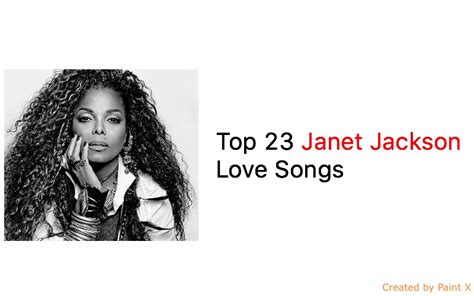 Top 23 Janet Jackson Love Songs - NSF - Music Magazine