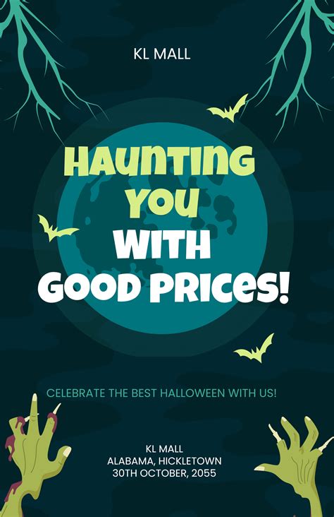 Halloween Advertisement Poster in JPG, PSD, Illustrator, Word, SVG, EPS ...