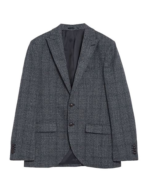 Buy Regular Fit Check Blazer at Marks & Spencer