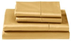Cuddledown 400 Thread Count Fitted Sheets, King, Honey - 400 Thread ...