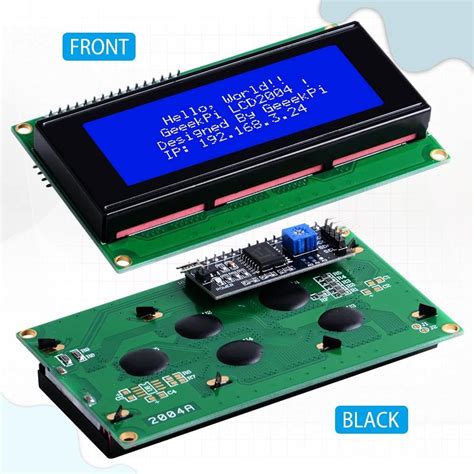 GeeekPi IIC I2C TWI Serial LCD 2004 20x4 Display India | Ubuy